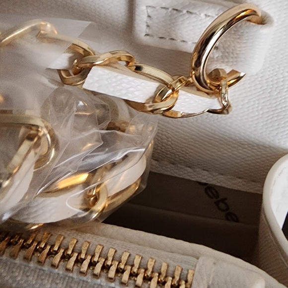 Bebe White Crossbody Bag NWT - Picture 11 of 12